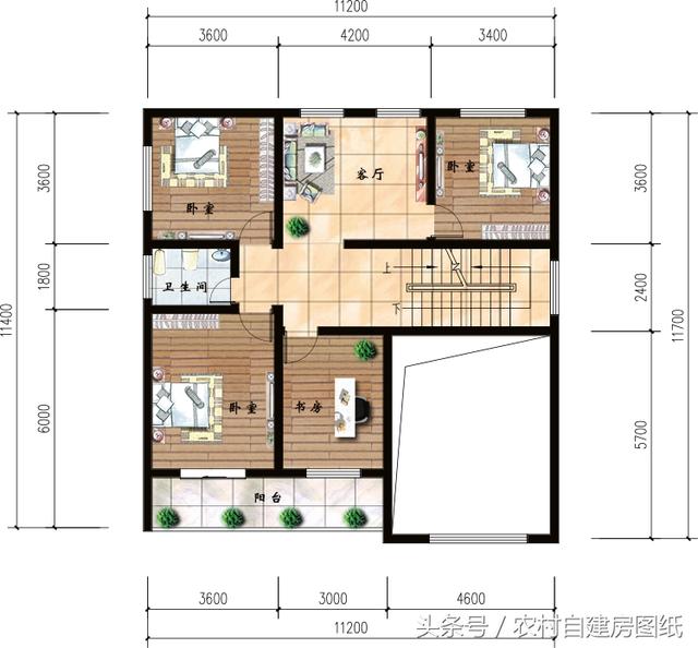 5款帶車(chē)庫(kù)的農(nóng)村別墅設(shè)計(jì)圖，有車(chē)的方便啦