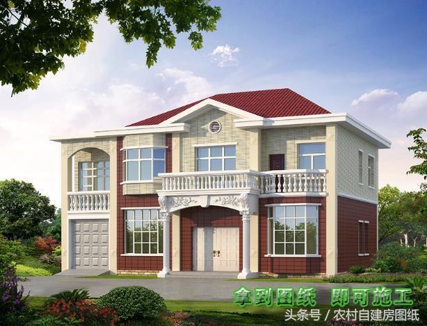 5款帶車(chē)庫(kù)的農(nóng)村別墅設(shè)計(jì)圖，有車(chē)的方便啦