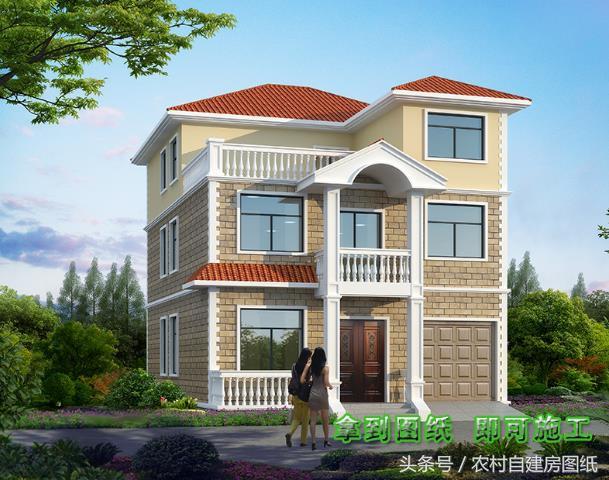 5款帶車(chē)庫(kù)的農(nóng)村別墅設(shè)計(jì)圖，有車(chē)的方便啦