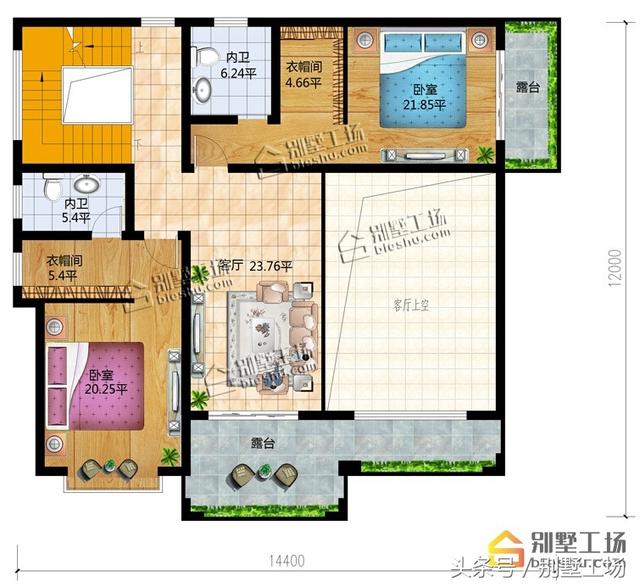 帶堂房復(fù)式客廳新中式農(nóng)村自建別墅設(shè)計圖