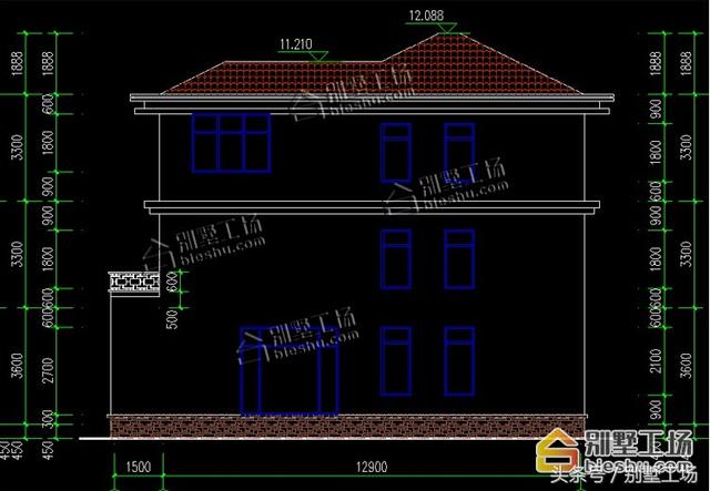帶堂房復(fù)式客廳新中式農(nóng)村自建別墅設(shè)計圖