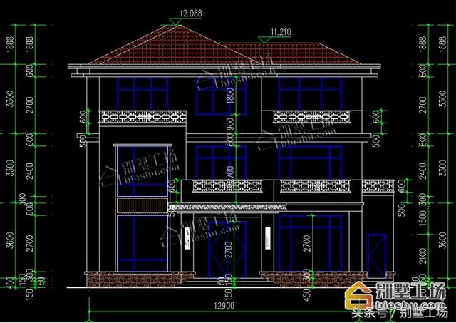 帶堂房復(fù)式客廳新中式農(nóng)村自建別墅設(shè)計圖