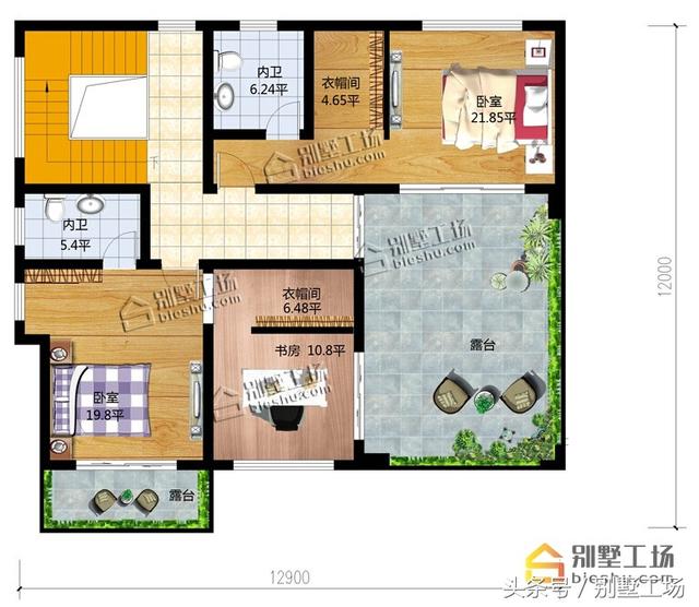 帶堂房復(fù)式客廳新中式農(nóng)村自建別墅設(shè)計圖