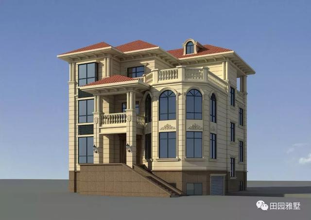 帶地下室三層自建房屋設(shè)計(jì)圖，建出來高大上