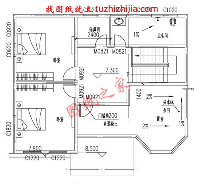 三層農(nóng)村自建別墅設(shè)計(jì)圖紙及效果圖，占地110平米，外觀(guān)精致又大氣