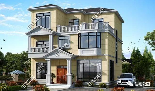 房間多的三層自建樓房設計方案圖，大家庭建造