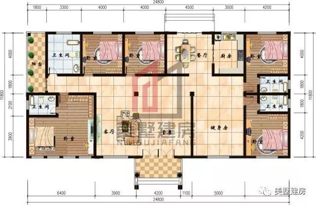 2款一層新農(nóng)村住宅設(shè)計圖，原來一層也可以這樣美