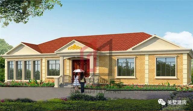 2款一層新農(nóng)村住宅設(shè)計圖，原來一層也可以這樣美