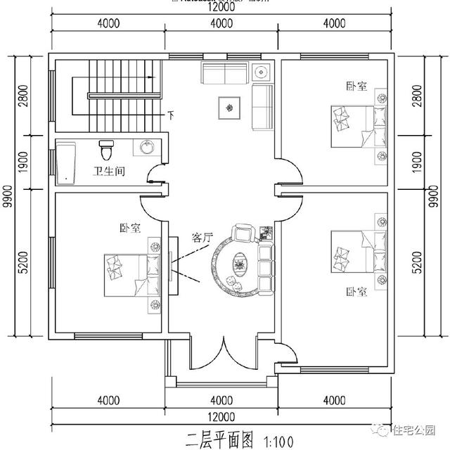 3套造價40萬的三層別墅設計圖，附戶型方案圖