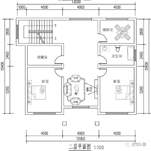3套造價40萬的三層別墅設計圖，附戶型方案圖