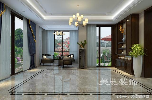 古典中式風(fēng)格別墅裝修實(shí)拍，格調(diào)高雅布局精美