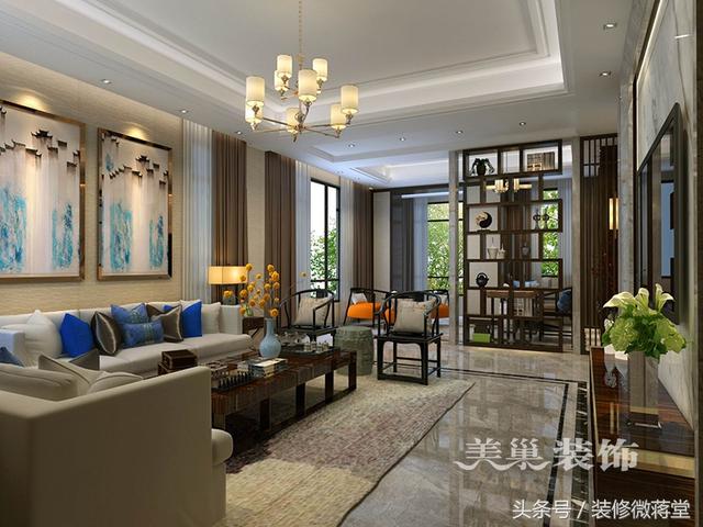 古典中式風(fēng)格別墅裝修實(shí)拍，格調(diào)高雅布局精美