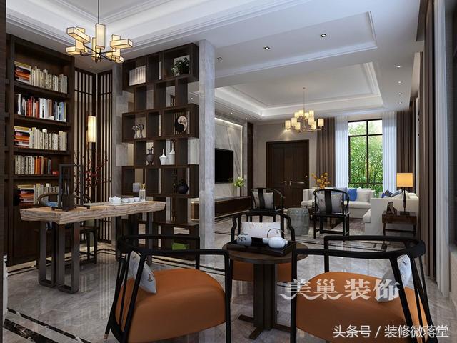 古典中式風(fēng)格別墅裝修實(shí)拍，格調(diào)高雅布局精美