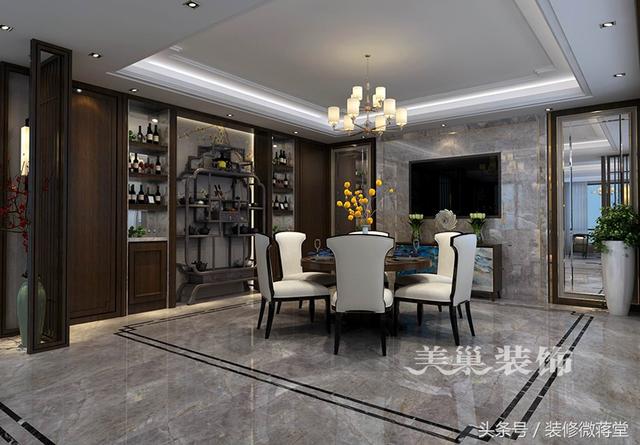 古典中式風(fēng)格別墅裝修實(shí)拍，格調(diào)高雅布局精美