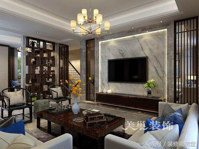 古典中式風(fēng)格別墅裝修實(shí)拍，格調(diào)高雅布局精美