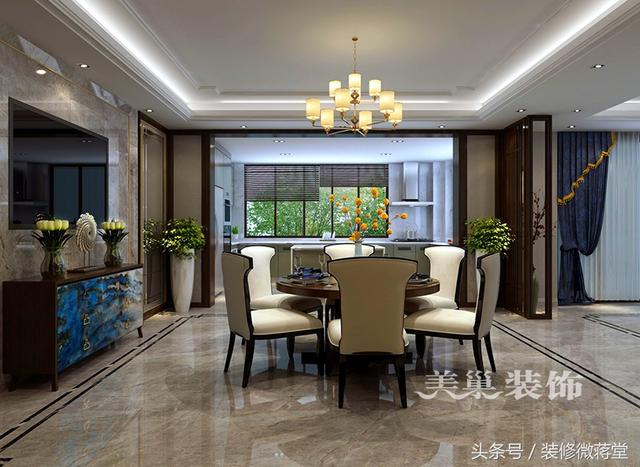 古典中式風(fēng)格別墅裝修實(shí)拍，格調(diào)高雅布局精美