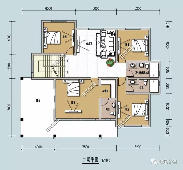3款帶車庫的兩層半小別墅設(shè)計圖，造價30萬左右