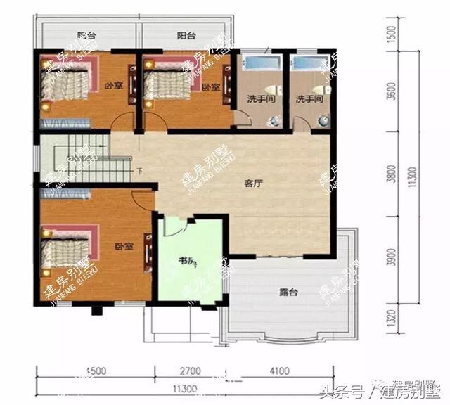 11×11米二層農(nóng)村小別墅設(shè)計(jì)方案圖，布局經(jīng)濟(jì)又實(shí)用