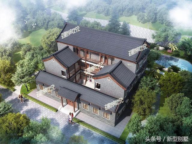 15款中式別墅設(shè)計(jì)效果圖片，低調(diào)、奢華，古香古色