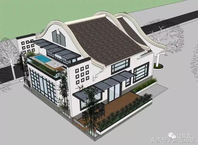 15款中式別墅設(shè)計(jì)效果圖片，低調(diào)、奢華，古香古色