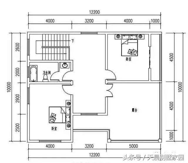 2款農(nóng)村豪宅設(shè)計(jì)方案圖，氣派、有面子