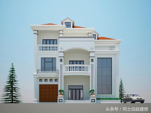 13X13米的三層別墅別墅設(shè)計圖，有50萬我肯定建