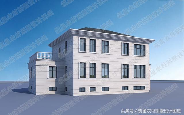 360㎡帶地下室二層農(nóng)村自建別墅方案，讓城里人羨慕吧