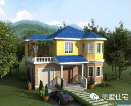 低碳環(huán)保一層半小洋樓圖片，簡約、好看的戶型