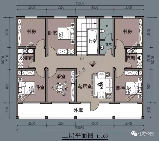 帶小院的新中式房屋設(shè)計方案，適合農(nóng)村養(yǎng)老