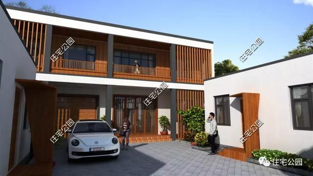 帶小院的新中式房屋設(shè)計方案，適合農(nóng)村養(yǎng)老