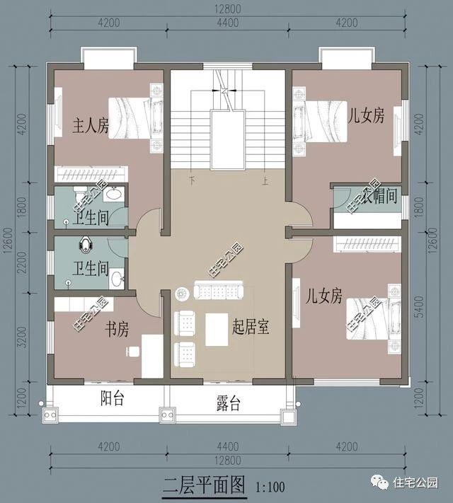 12X11米農(nóng)村3層房屋設(shè)計(jì)圖，2中戶型布局，看看建哪個(gè)