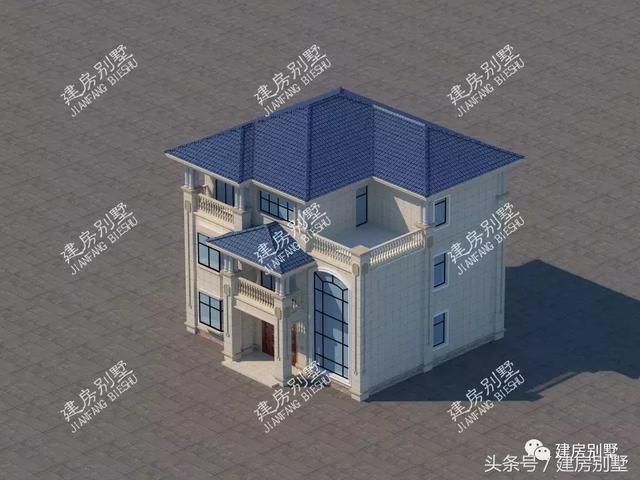 三層帶露臺復式樓房設計圖，受眾人熱捧