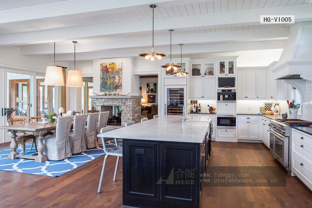 一層田園風(fēng)格別墅圖片，附室內(nèi)裝修圖