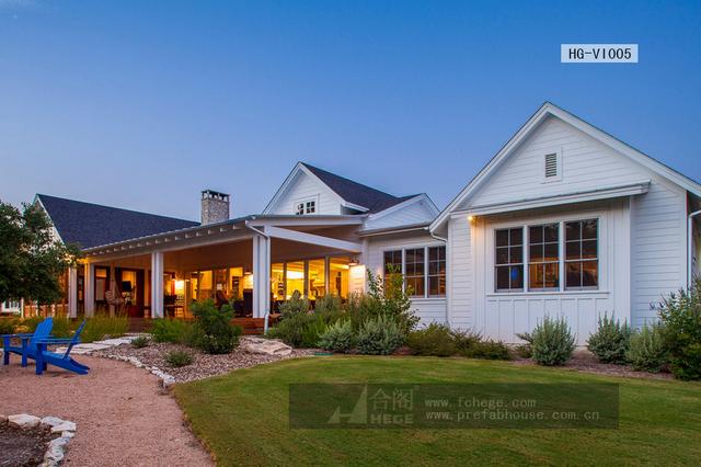 一層田園風(fēng)格別墅圖片，附室內(nèi)裝修圖