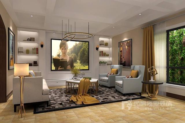 現(xiàn)代美式別墅裝修設(shè)計案例圖，溫馨、優(yōu)雅