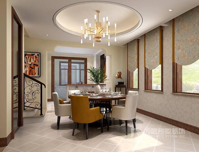 現(xiàn)代美式別墅裝修設(shè)計案例圖，溫馨、優(yōu)雅