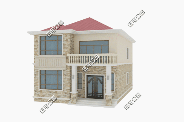 8米開間自建二層小住宅設(shè)計(jì)圖，麻雀雖小，五臟俱全