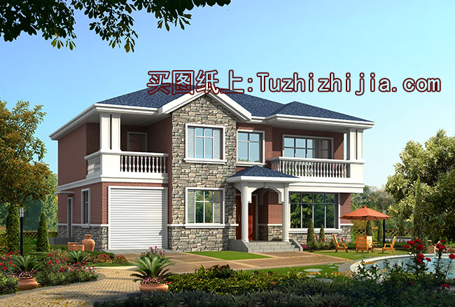 農(nóng)村四間二層別墅設計方案圖，外觀精致、時尚