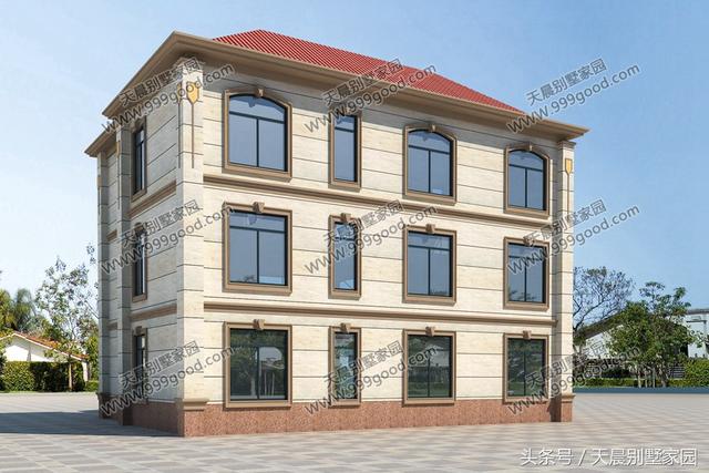 15*13米三層自建別墅方案圖，看起來高端、上檔次