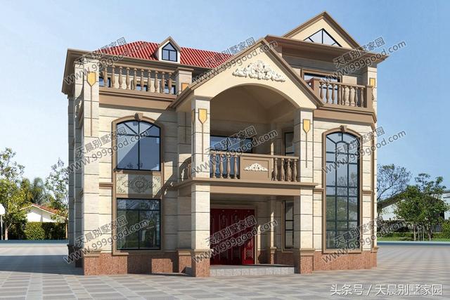 15*13米三層自建別墅方案圖，看起來高端、上檔次