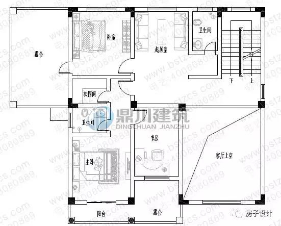 6款挑空客廳農(nóng)村別墅戶型圖，都帶大氣落地窗