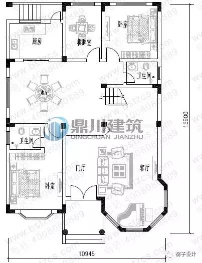 6款挑空客廳農(nóng)村別墅戶型圖，都帶大氣落地窗