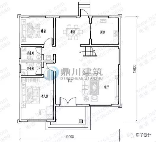 6款挑空客廳農(nóng)村別墅戶型圖，都帶大氣落地窗