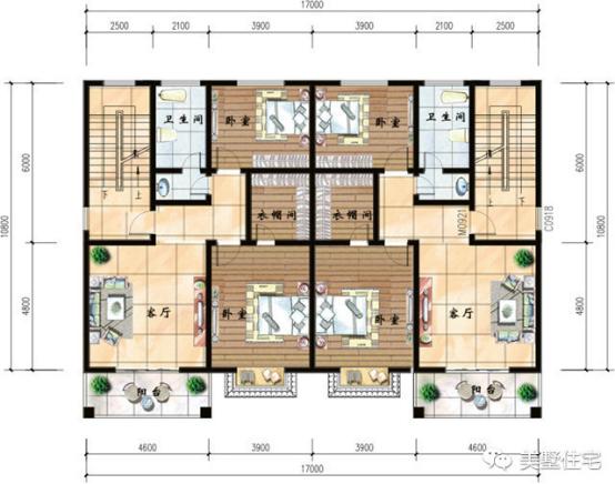兄弟倆就該這樣自建房，2款三層雙拼樓房設(shè)計(jì)圖