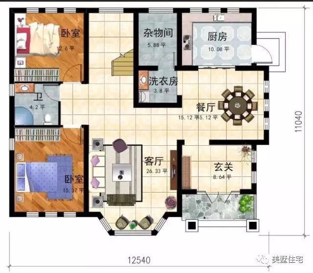 10款經(jīng)典大氣的農(nóng)村自建房戶型圖，隨便建一棟娶媳婦不愁了