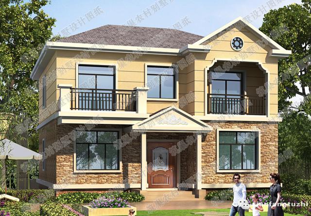 11×11米造價(jià)20萬(wàn)農(nóng)村小別墅設(shè)計(jì)案例，附建成實(shí)景照片