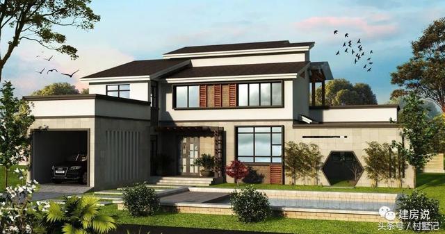 25款漂亮的自建別墅效果圖片，建房也要看顏值