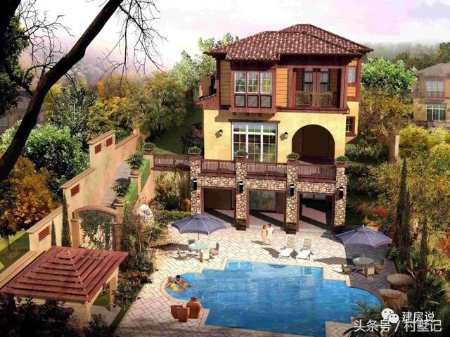 25款漂亮的自建別墅效果圖片，建房也要看顏值