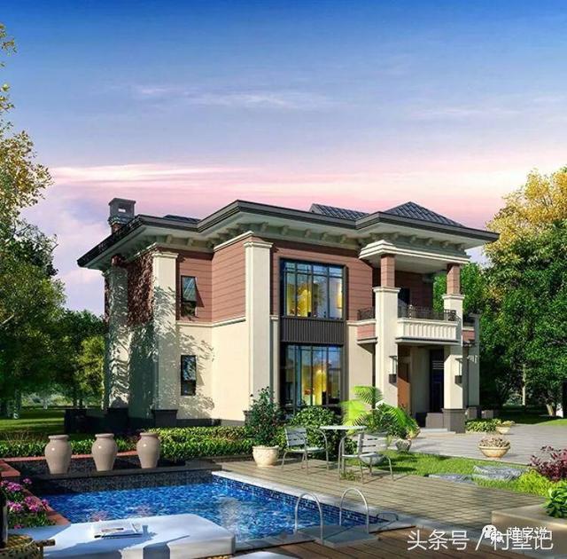 25款漂亮的自建別墅效果圖片，建房也要看顏值