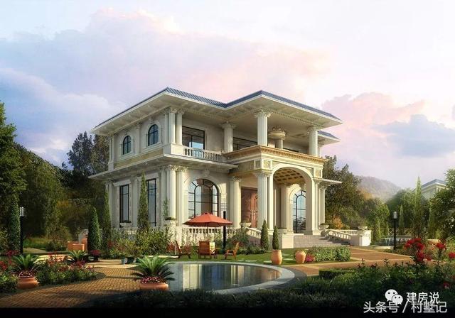 25款漂亮的自建別墅效果圖片，建房也要看顏值